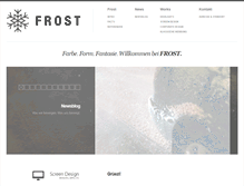 Tablet Screenshot of frostworks.ch